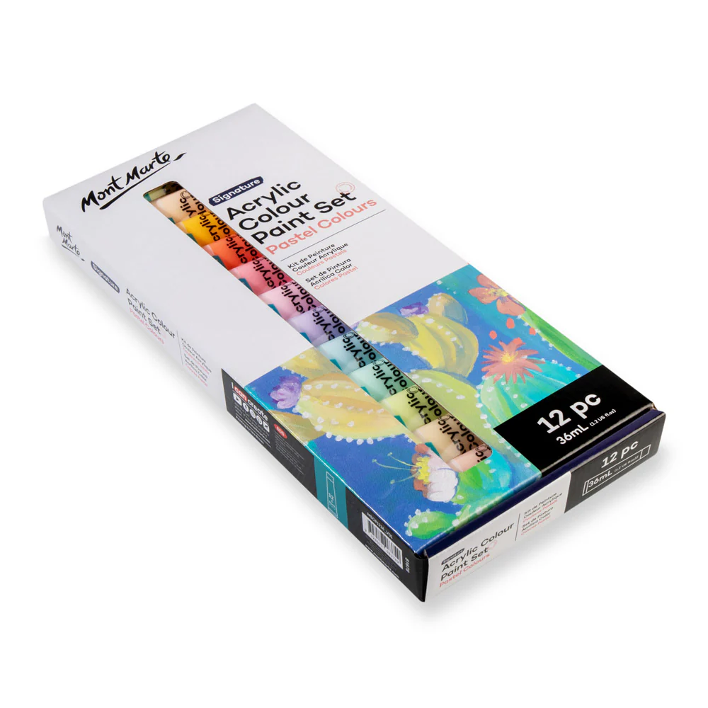 Acrylic Colour Pastel Paint Set Signature 12pc x 36ml (1.2 US fl.oz) - Image 4