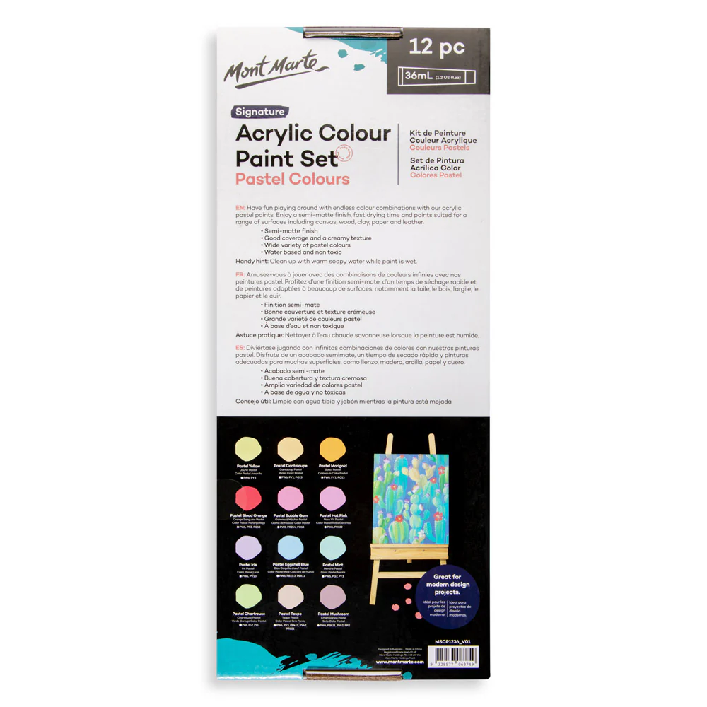 Acrylic Colour Pastel Paint Set Signature 12pc x 36ml (1.2 US fl.oz) - Image 5