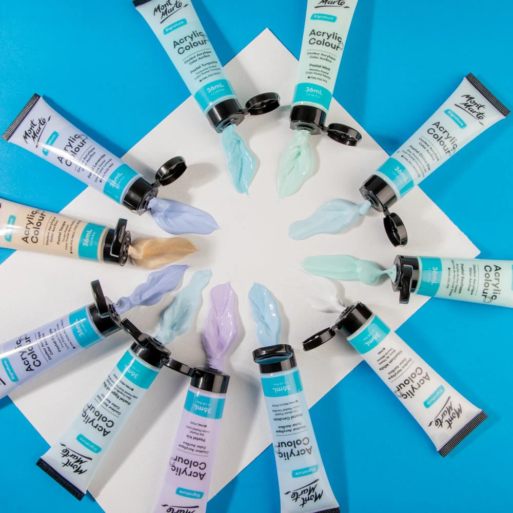 Acrylic Colour Pastel Paint Set Signature 12pc x 36ml (1.2 US fl.oz) - Image 7