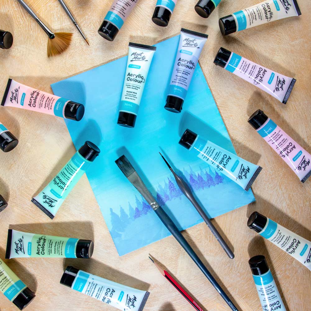 Acrylic Colour Pastel Paint Set Signature 12pc x 36ml (1.2 US fl.oz) - Image 9