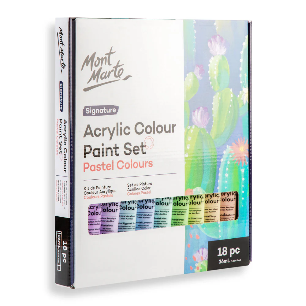 Acrylic Colour Pastel Paint Set Signature 18pc x 36ml (1.2 US fl.oz) - Image 3