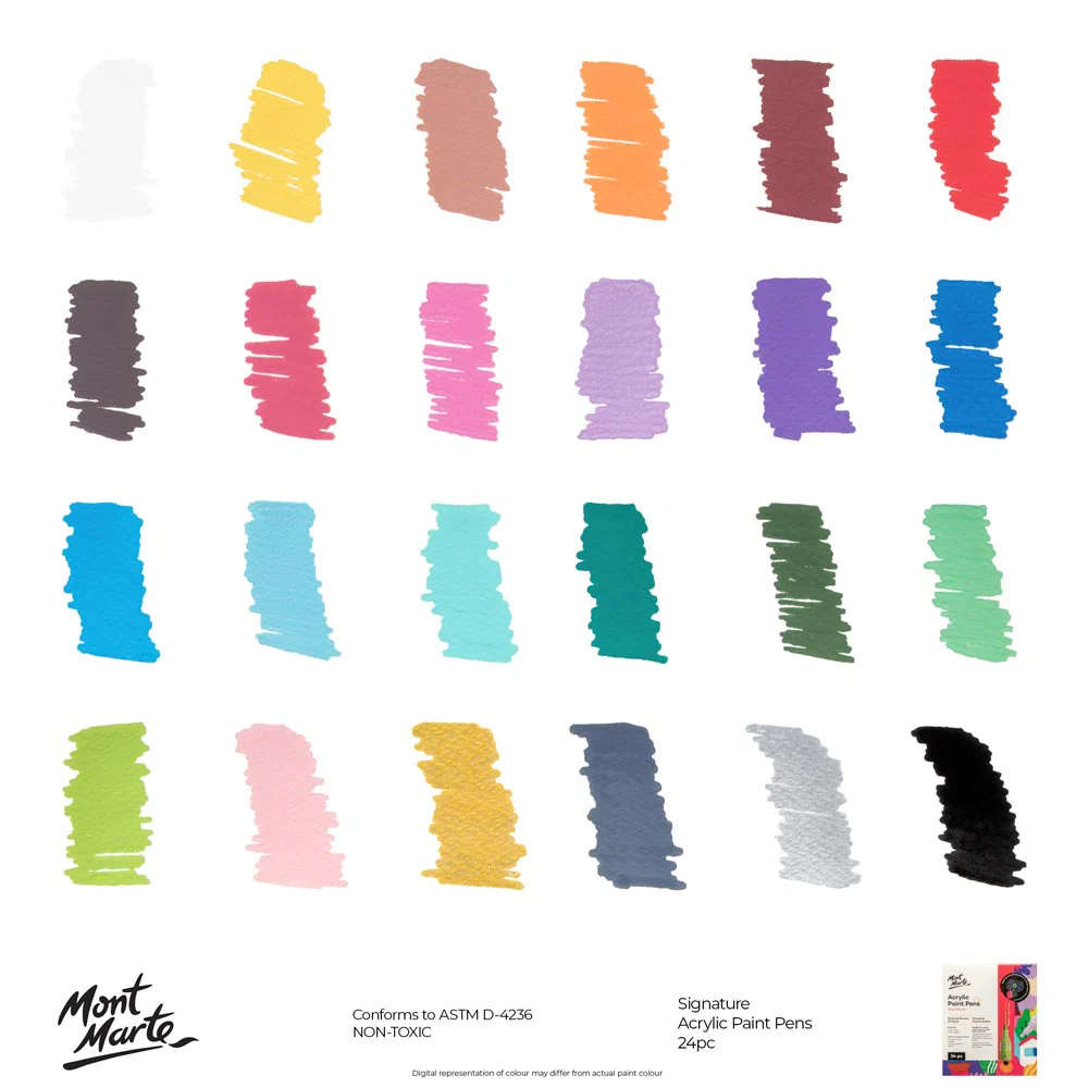 Acrylic Paint Pens Broad Tip Signature 24pc - Image 10