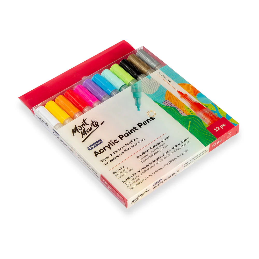 Acrylic Paint Pens Signature Fine Tip 12pc - Image 3