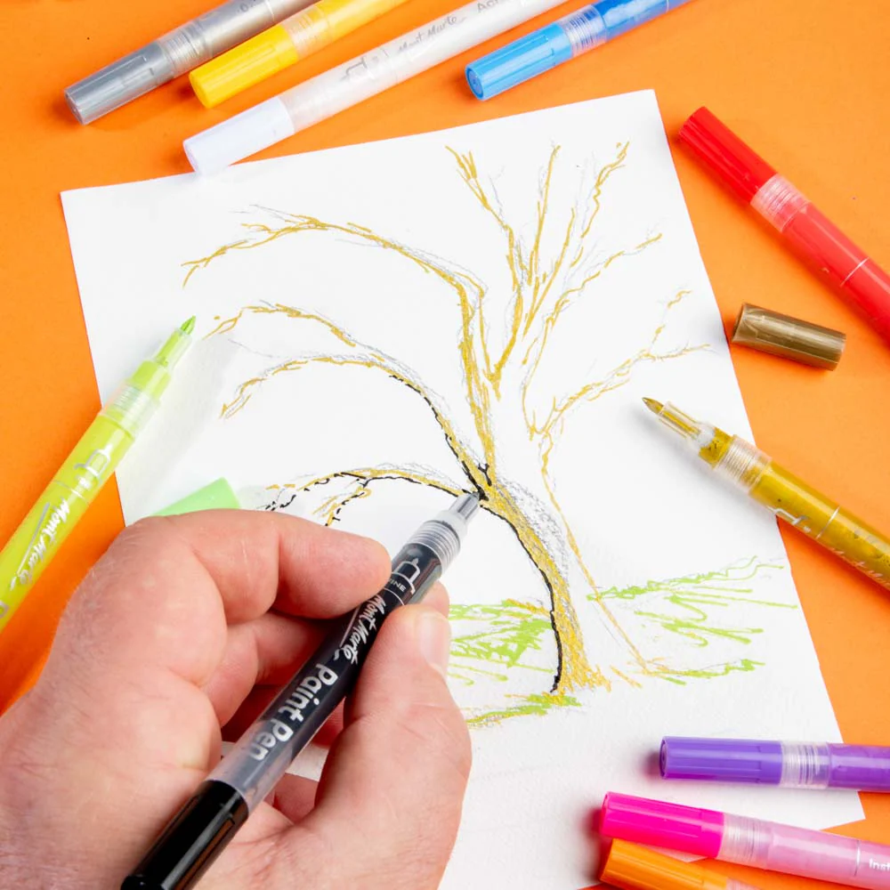 Acrylic Paint Pens Signature Fine Tip 12pc - Image 7