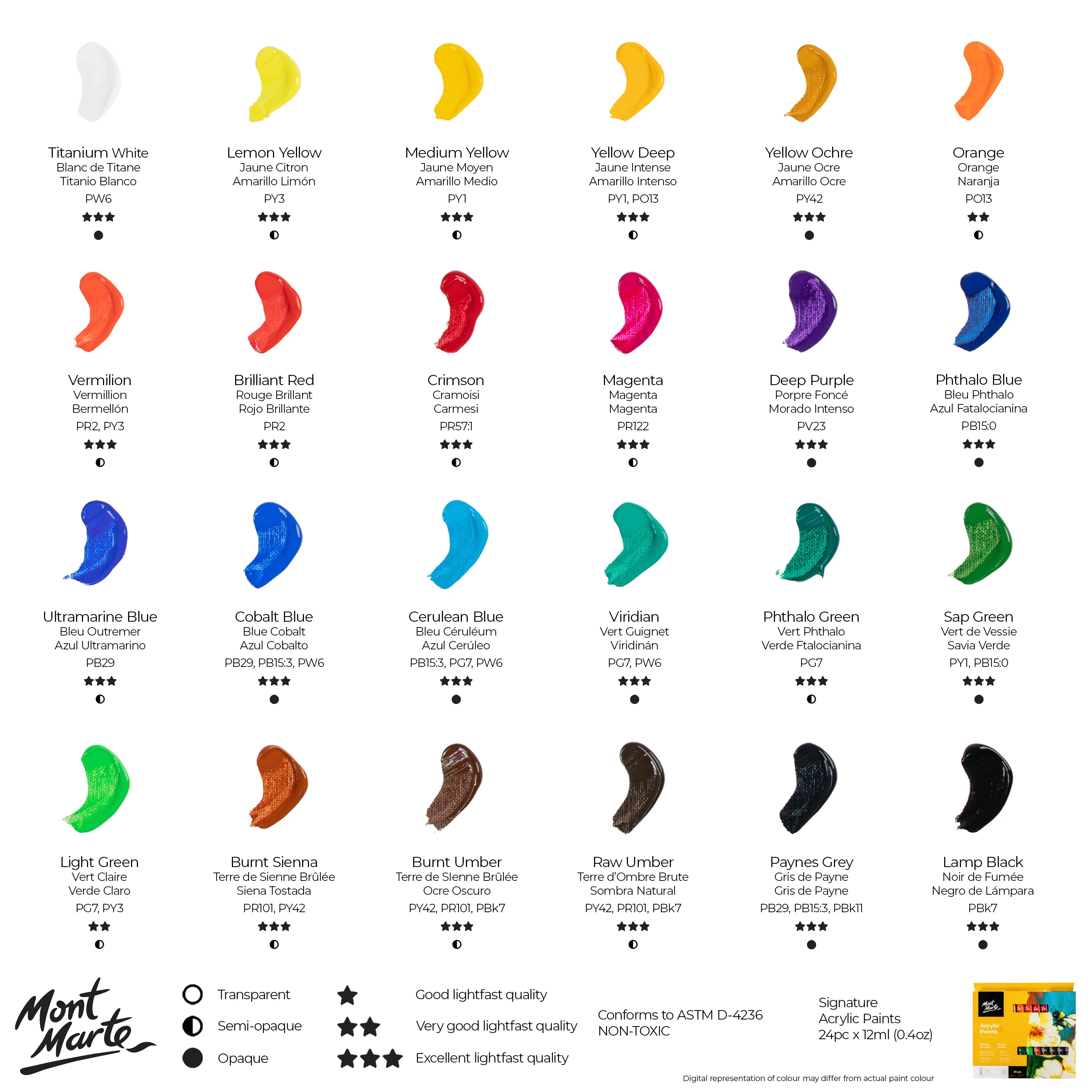 Acrylic Paints Set Signature 24pc x 12ml (0.4 US fl.oz) - Image 11