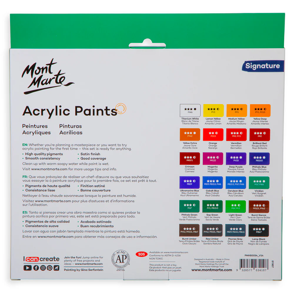 Acrylic Paints Set Signature 24pc x 12ml (0.4 US fl.oz) - Image 4