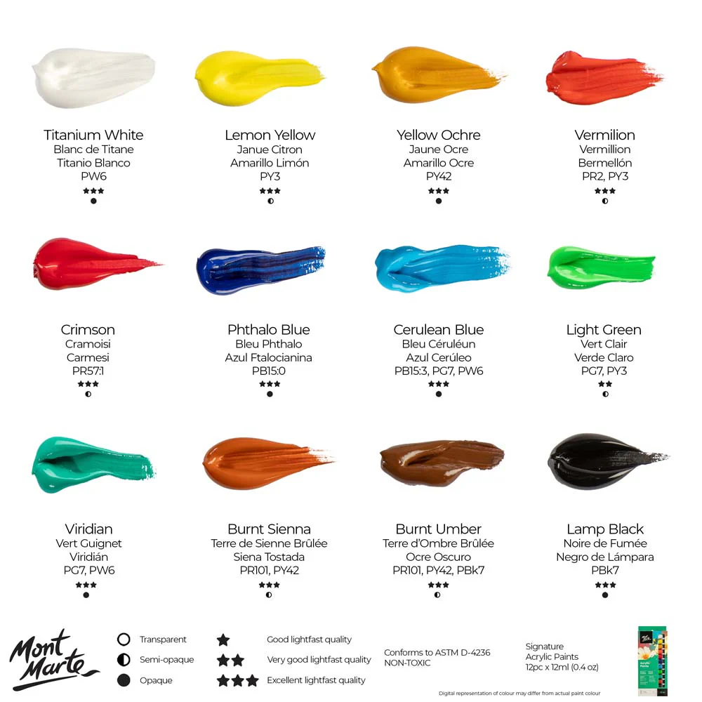 Acrylic Paints Signature 12pc x 12ml (0.4 fl.oz) - Image 11