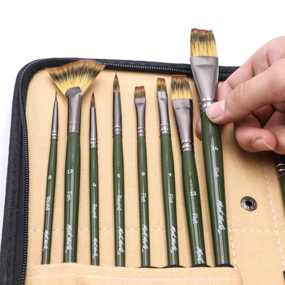 Brush Set with Easel Wallet Signature 17pc - Image 4