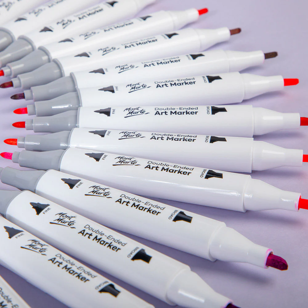 Double-Ended Art Markers in Case Signature 48pc - Image 10