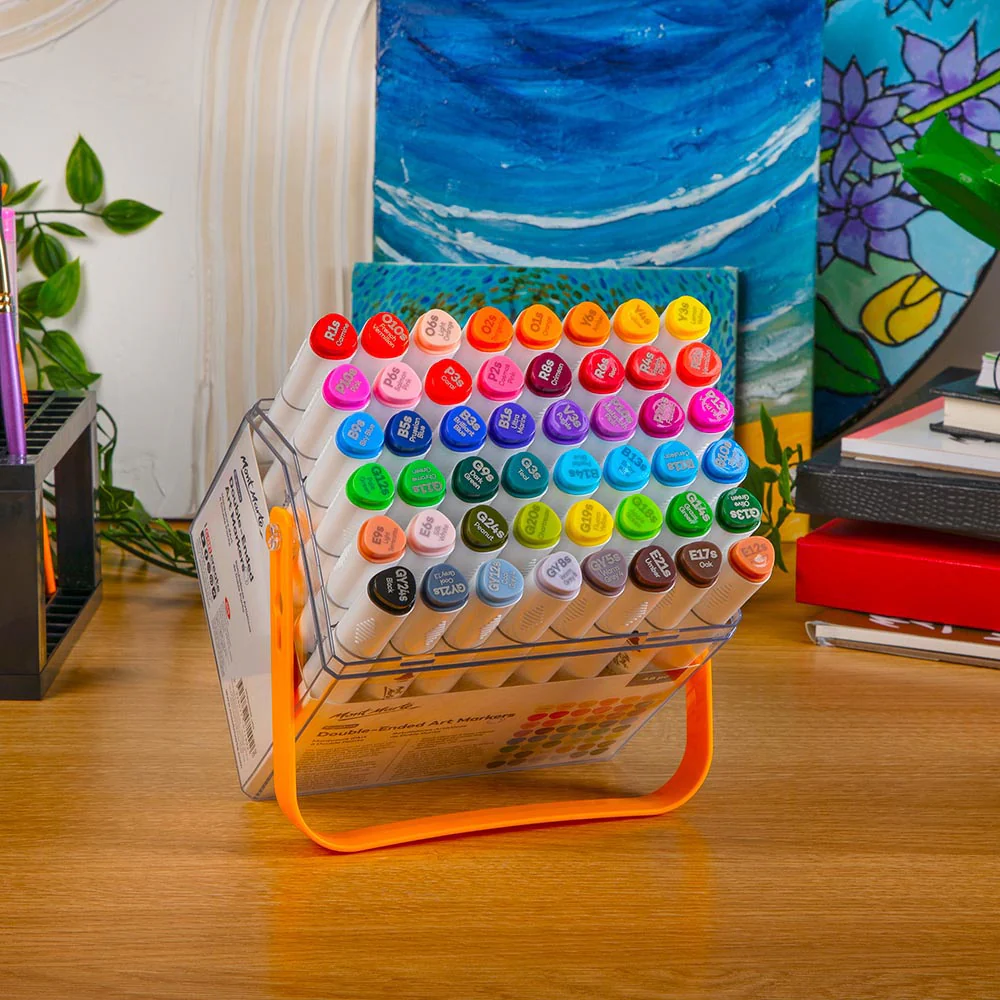 Double-Ended Art Markers in Case Signature 48pc - Image 13
