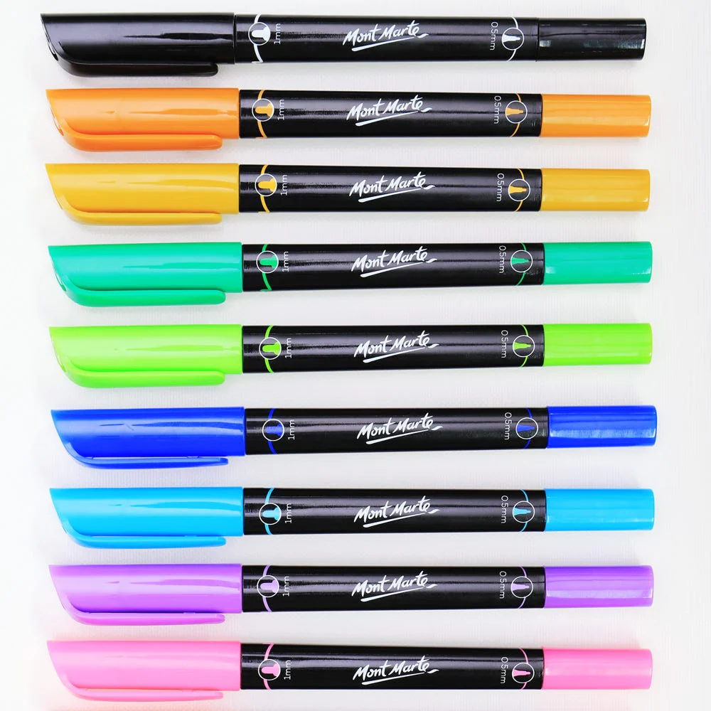 Dual Fine Tip Alcohol Art Markers Premium 12pc - Image 4