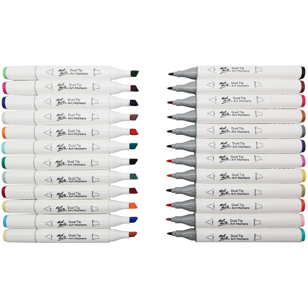 Dual Tip Art Markers in Case Premium 24pc - Image 3
