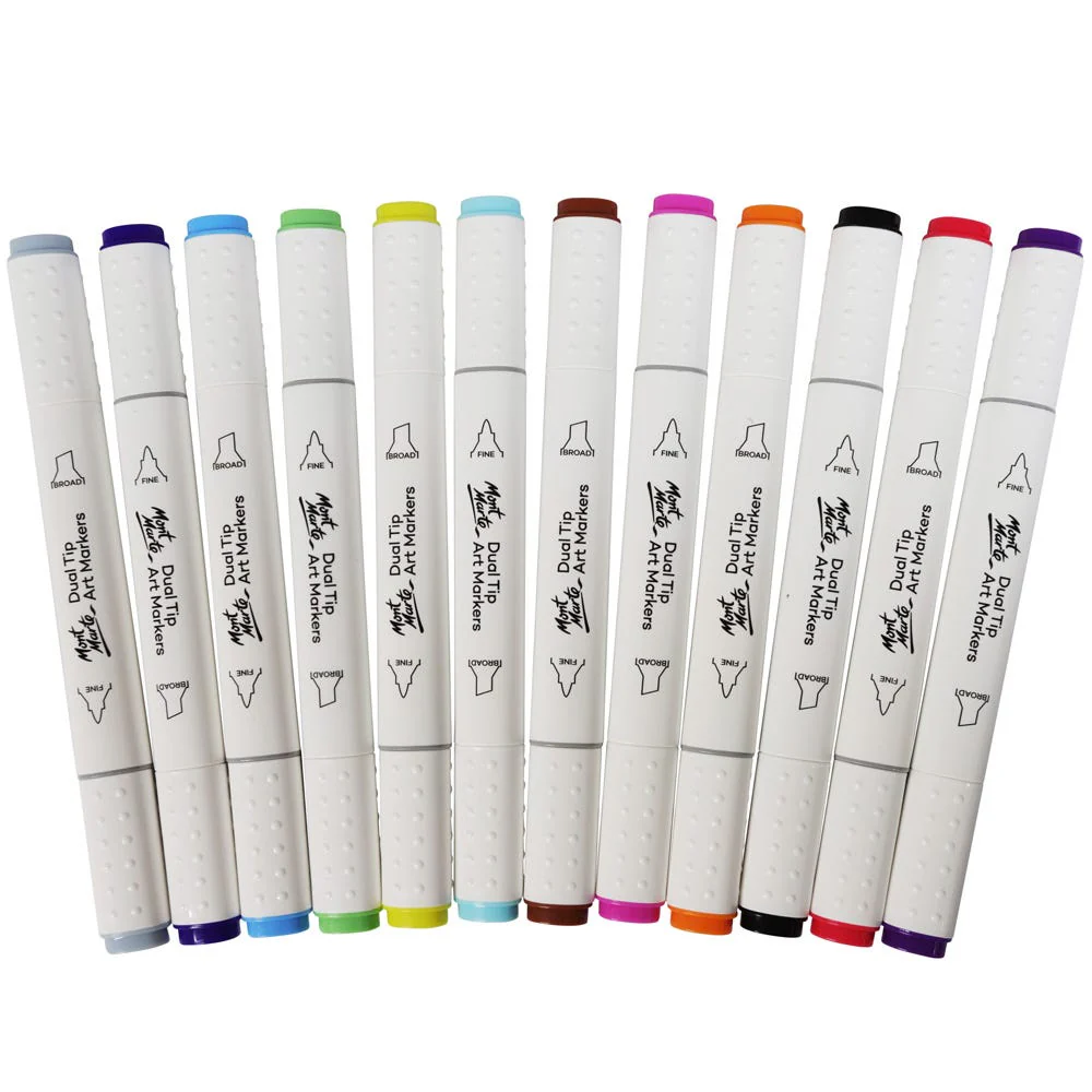 Dual Tip Art Markers Premium 12pc - Image 4