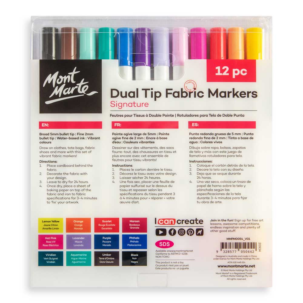 Dual Tip Fabric Markers Signature 12pc - Image 4
