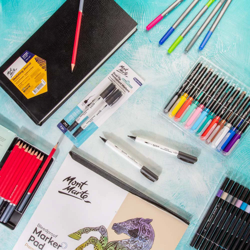 Dual Tip Permanent Markers Signature 2pc - Black - Image 7