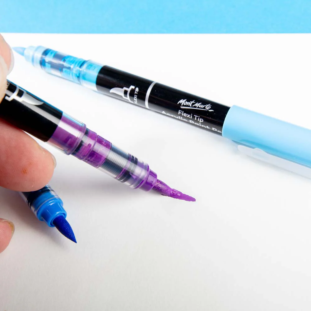 Flexi Tip Acrylic Paint Pens Premium 12pc - Image 5