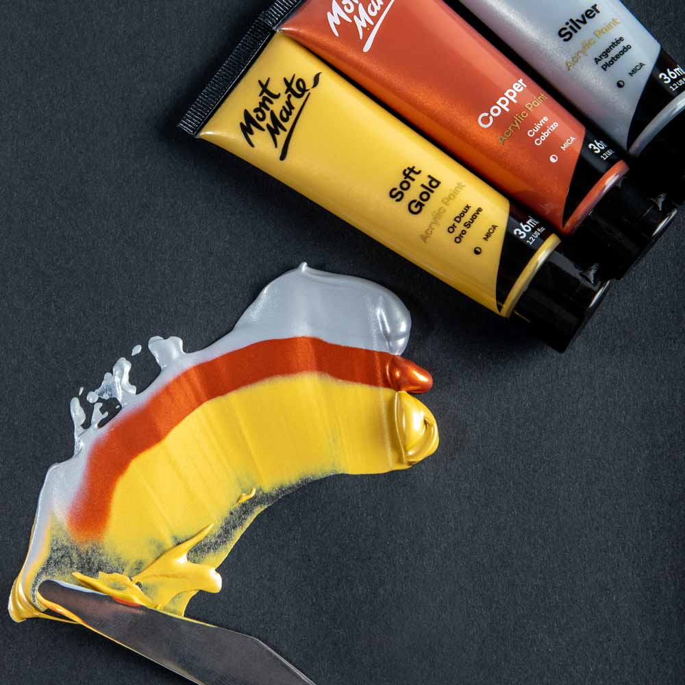 Gold and Silver Acrylic Paint Set Signature 12pc x 36ml (1.2 US fl.oz) - Image 6