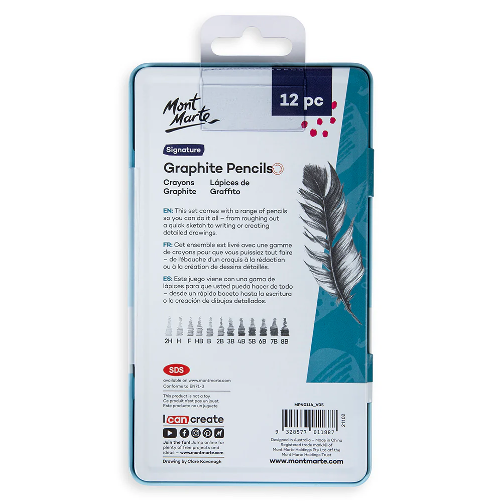 Graphite Pencils Signature 12pc - Image 4