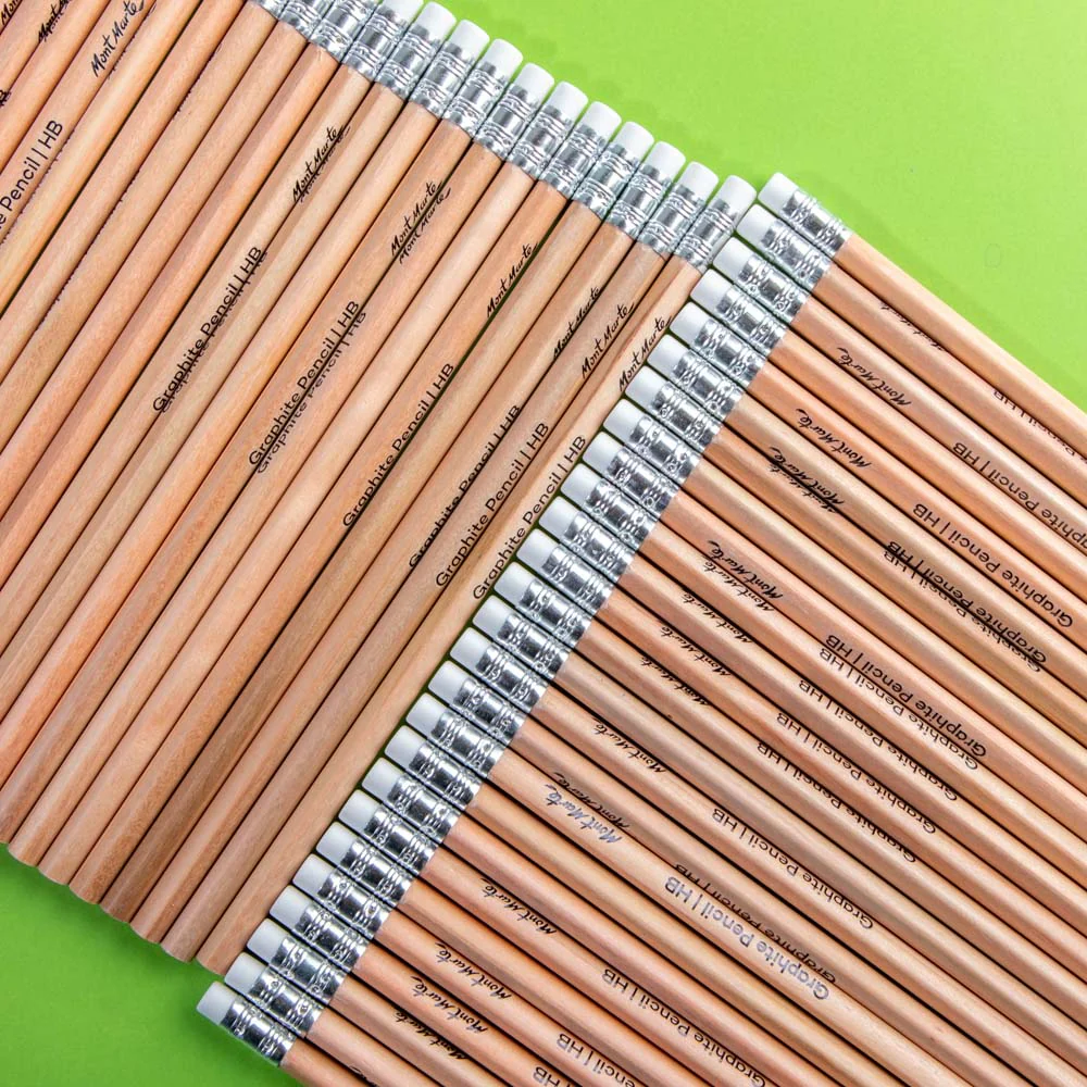 Graphite Pencils with Eraser Ends HB Signature 50pc - Image 3
