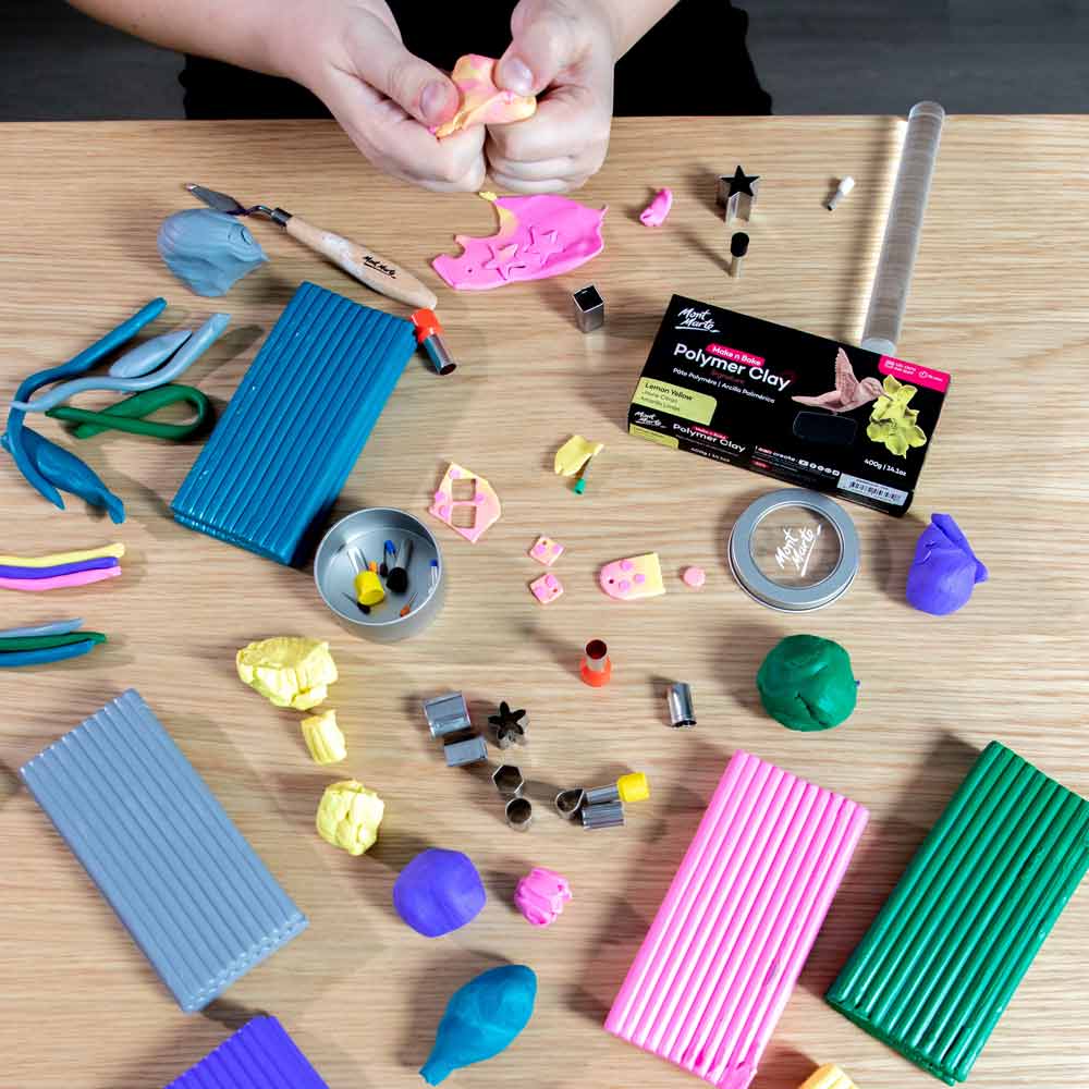 Make n Bake Polymer Clay Signature 400g (14.1oz) - Lemon Yellow - Image 8