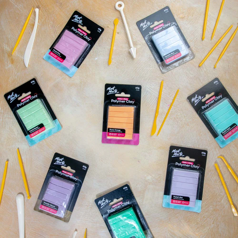 Make n Bake Polymer Clay Signature 60g (2.1oz) - Fluoro Orange - Image 7