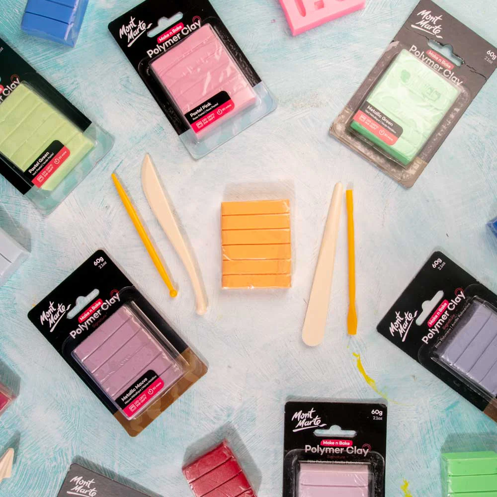 Make n Bake Polymer Clay Signature 60g (2.1oz) - Fluoro Orange - Image 8