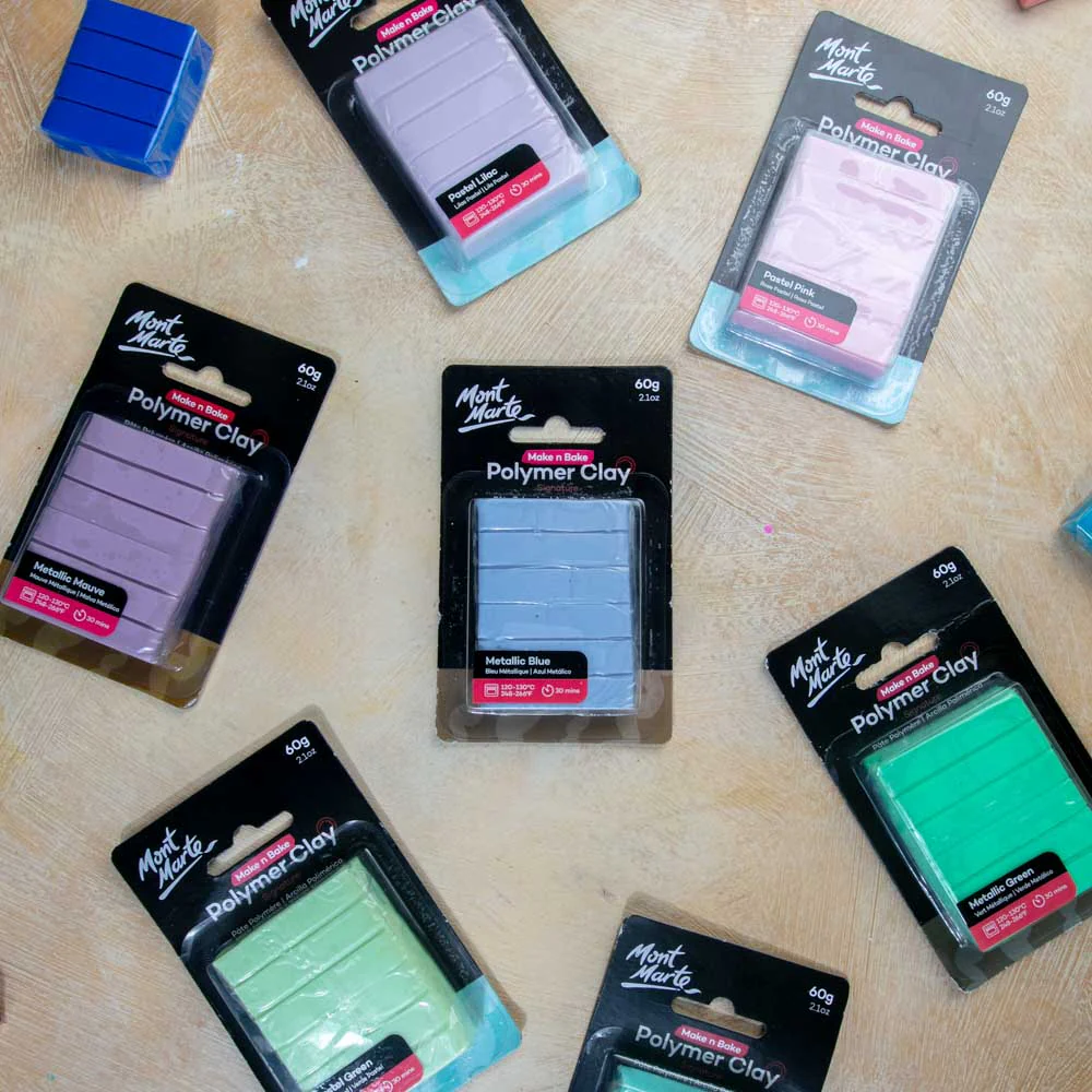 Make n Bake Polymer Clay Signature 60g (2.1oz) - Metallic Blue - Image 8