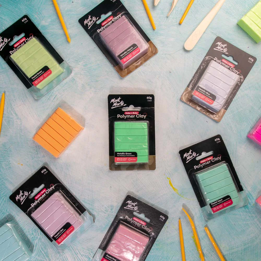 Make n Bake Polymer Clay Signature 60g (2.1oz) - Metallic Green - Image 7
