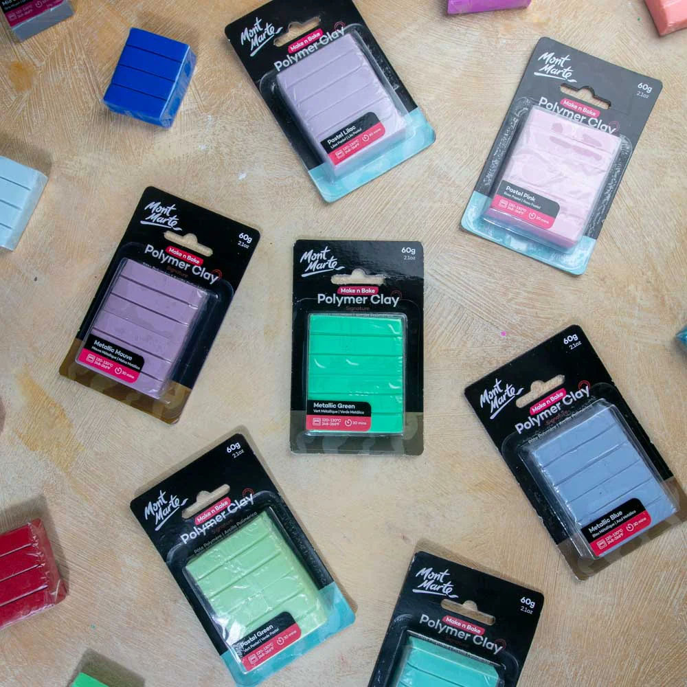 Make n Bake Polymer Clay Signature 60g (2.1oz) - Metallic Green - Image 8