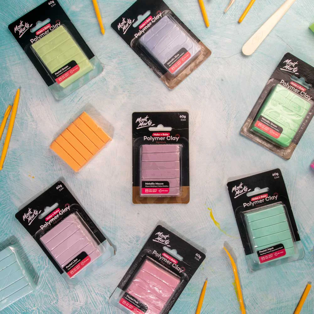 Make n Bake Polymer Clay Signature 60g (2.1oz) - Metallic Mauve - Image 7