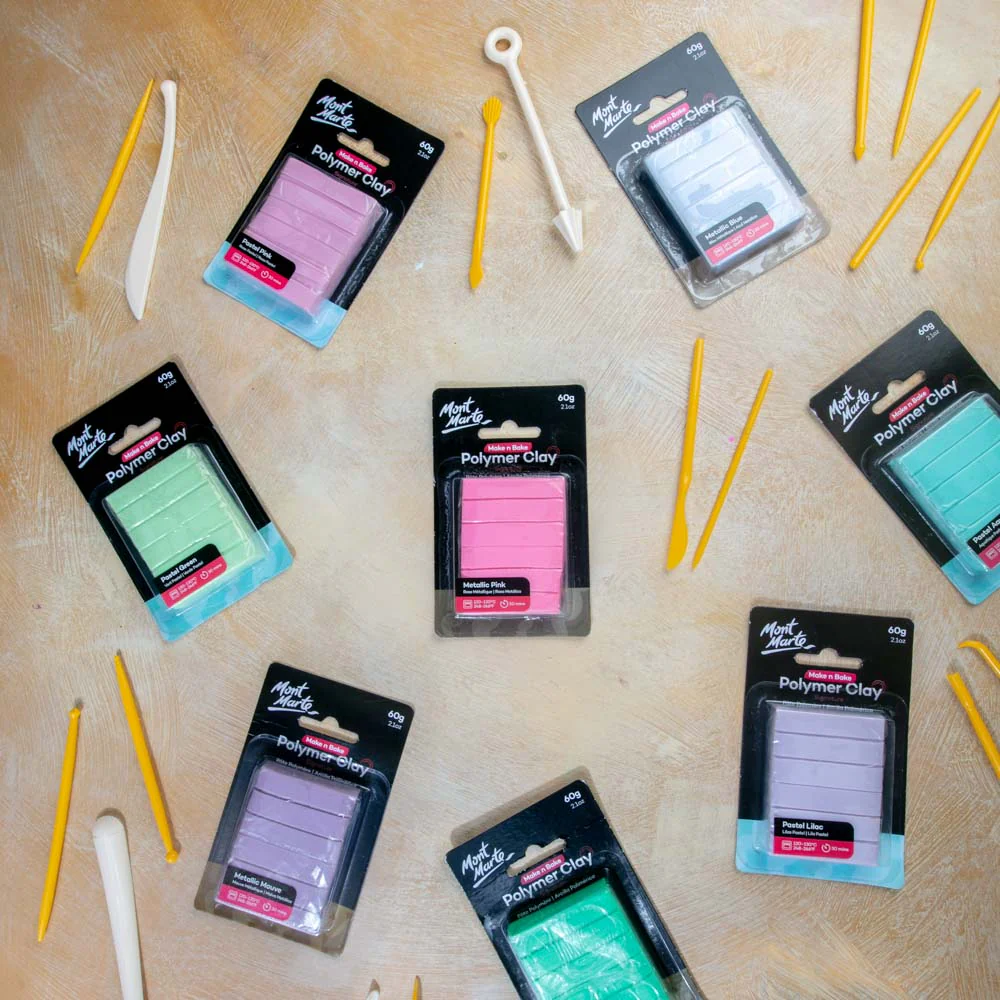 Make n Bake Polymer Clay Signature 60g (2.1oz) - Metallic Pink - Image 7