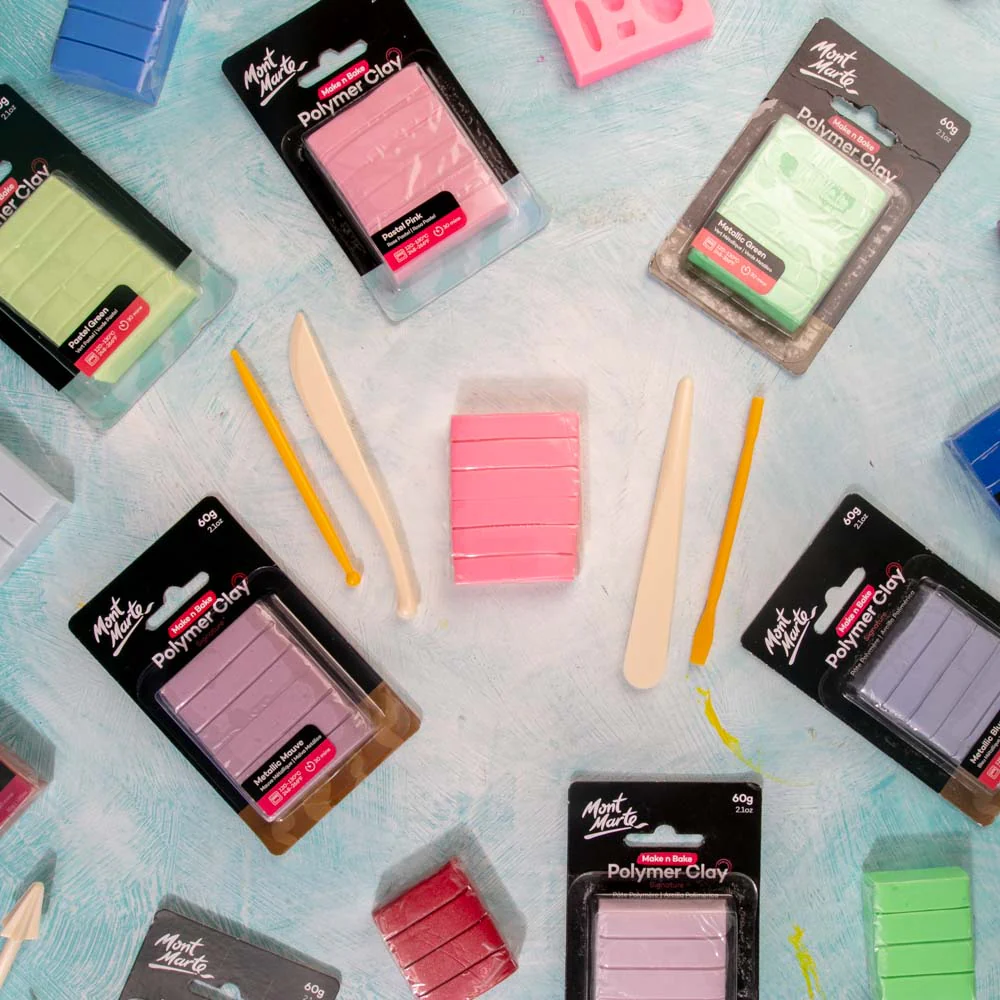 Make n Bake Polymer Clay Signature 60g (2.1oz) - Metallic Pink - Image 8