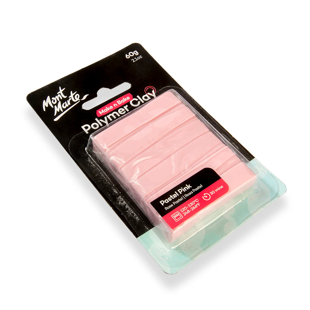 Make n Bake Polymer Clay Signature 60g (2.1oz) - Pastel Pink - Image 3