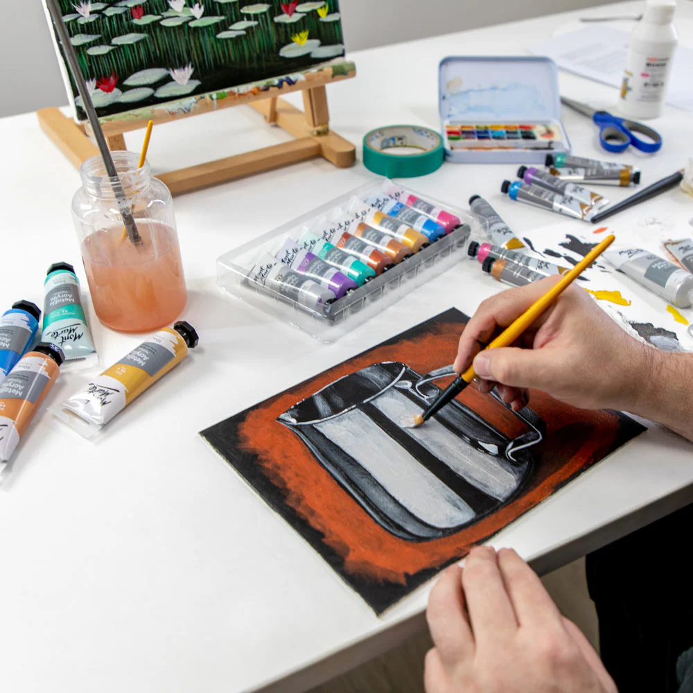 Metallic Acrylic Colour Paint Set Signature 12pc x 36ml (1.2 US fl.oz) - Image 7