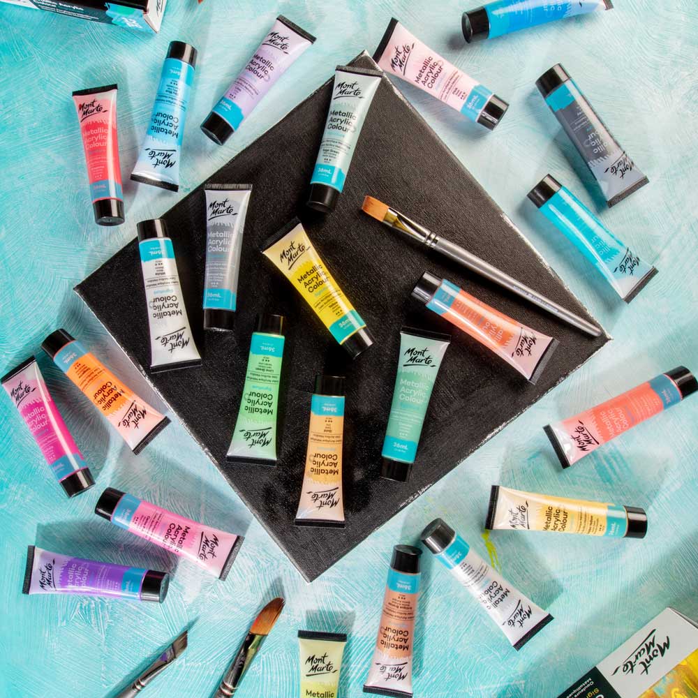 Metallic Acrylic Colour Paint Set Signature 24pc x 36ml (1.2 US fl.oz) - Image 10