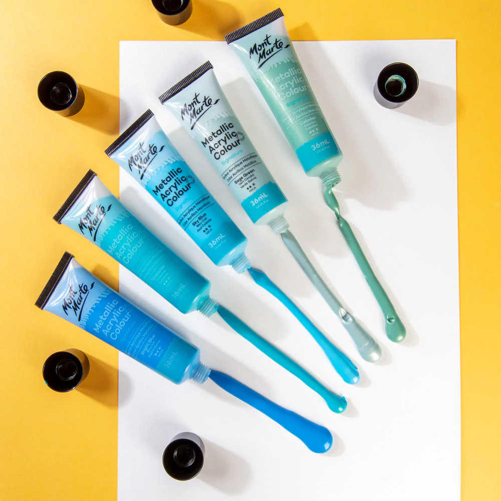 Metallic Acrylic Colour Paint Set Signature 24pc x 36ml (1.2 US fl.oz) - Image 6