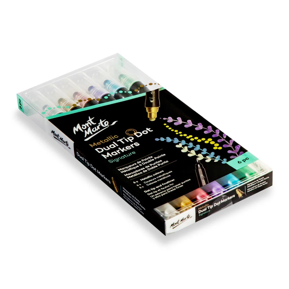 Metallic Dual Tip Dot Markers Signature 6pc - Image 3
