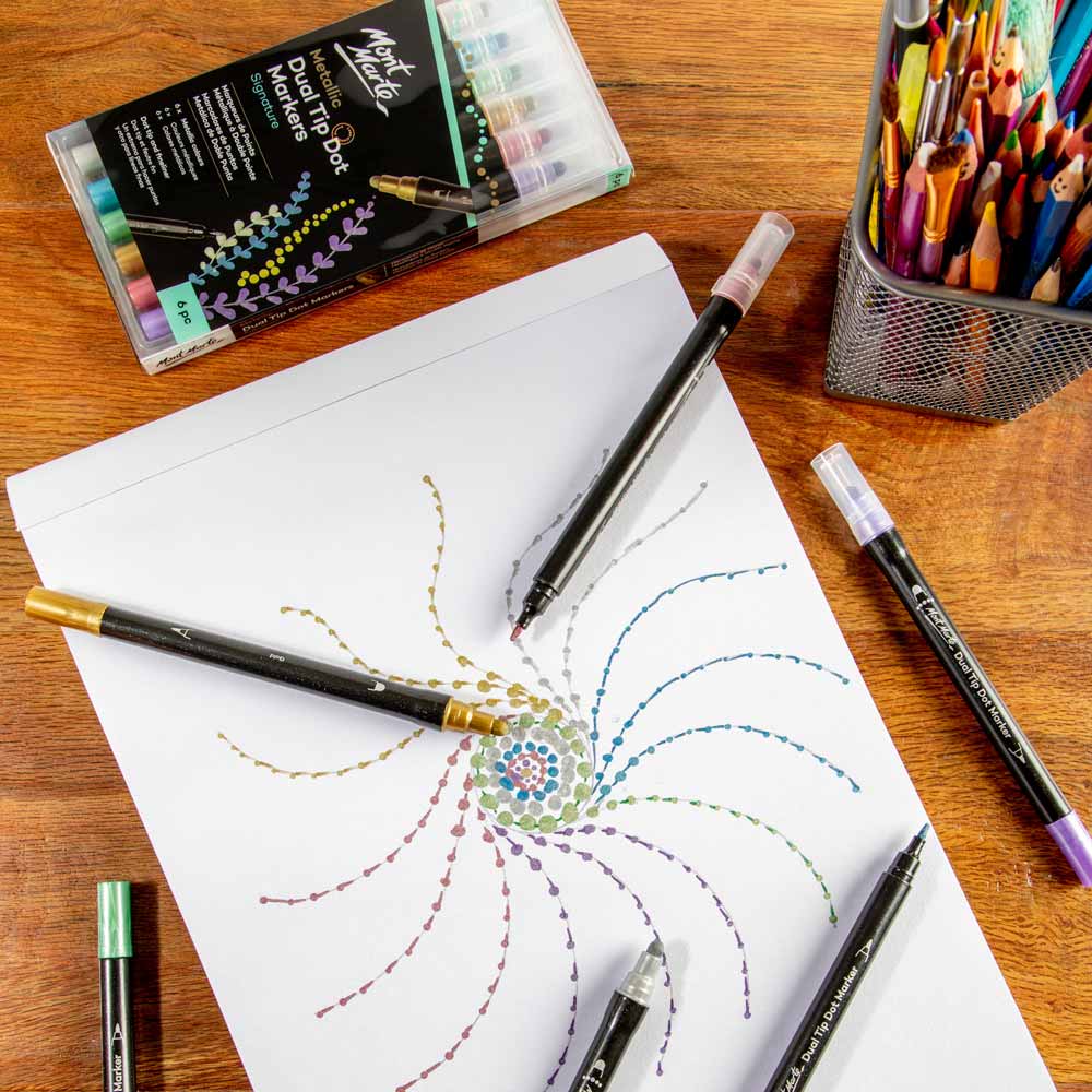 Metallic Dual Tip Dot Markers Signature 6pc - Image 9
