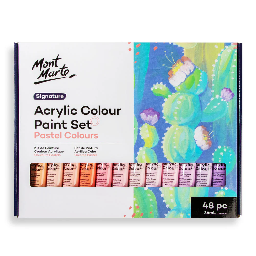 Acrylic Colour Pastel Paint Set Signature 48pc x 36ml (1.2 US fl.oz) - Image 3