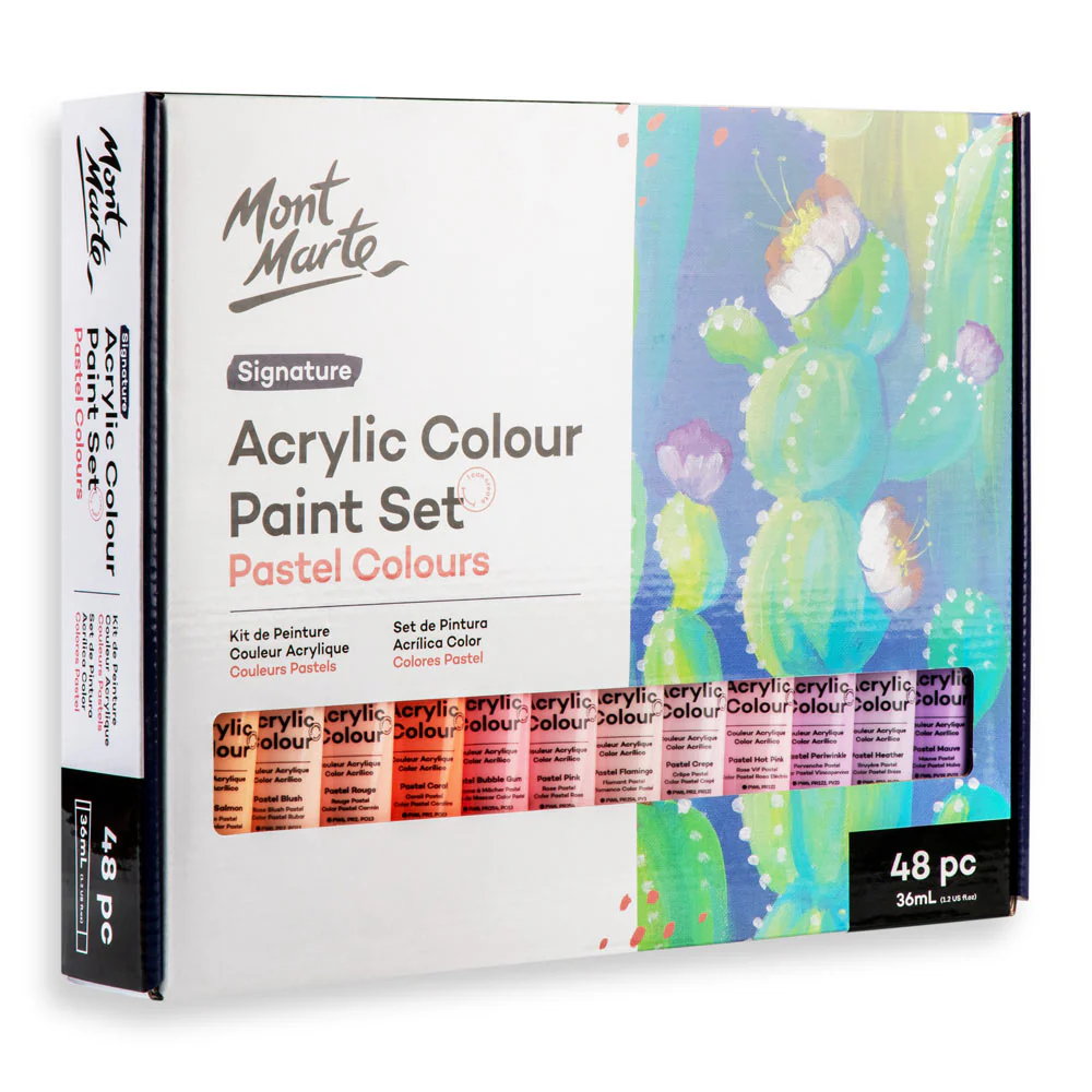 Acrylic Colour Pastel Paint Set Signature 48pc x 36ml (1.2 US fl.oz) - Image 4