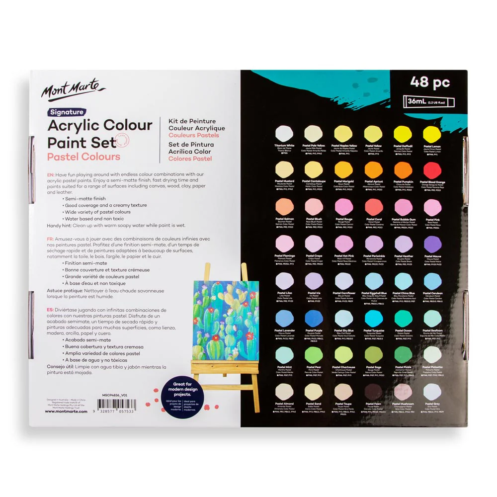 Acrylic Colour Pastel Paint Set Signature 48pc x 36ml (1.2 US fl.oz) - Image 5
