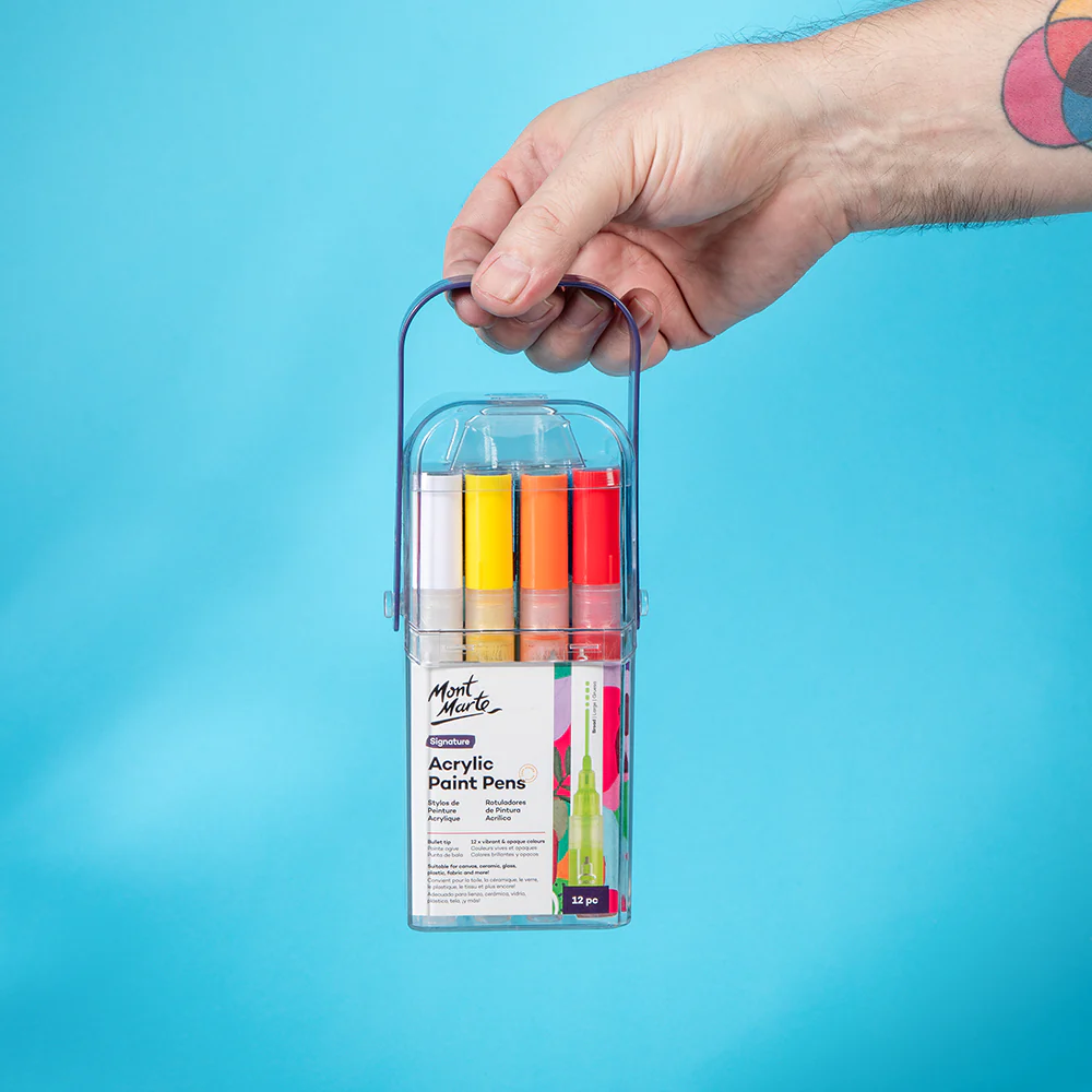 Acrylic Paint Pens in Case Broad Tip Signature 12pc - Image 10