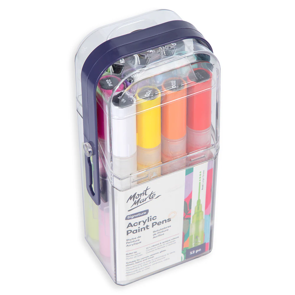 Acrylic Paint Pens in Case Broad Tip Signature 12pc - Image 4