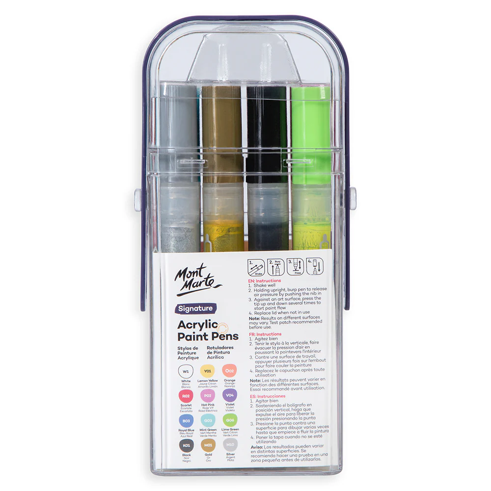 Acrylic Paint Pens in Case Broad Tip Signature 12pc - Image 5