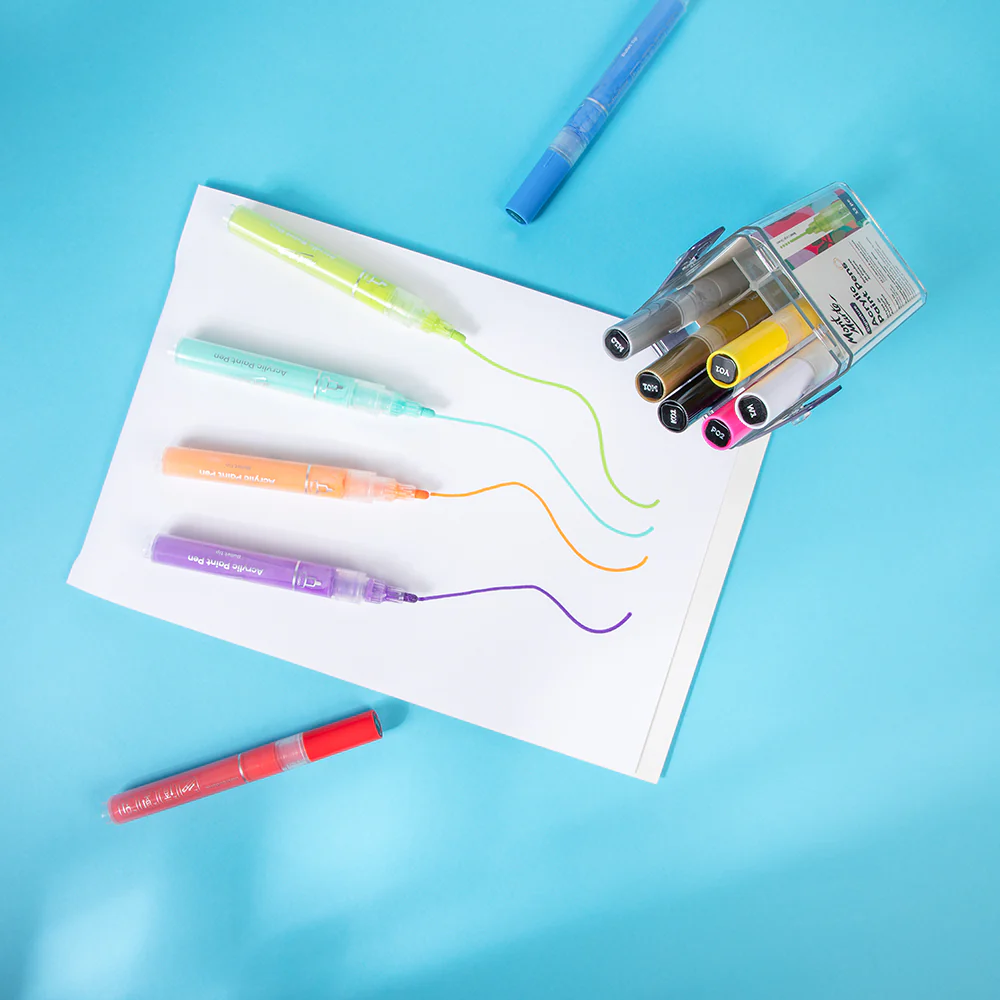 Acrylic Paint Pens in Case Broad Tip Signature 12pc - Image 8