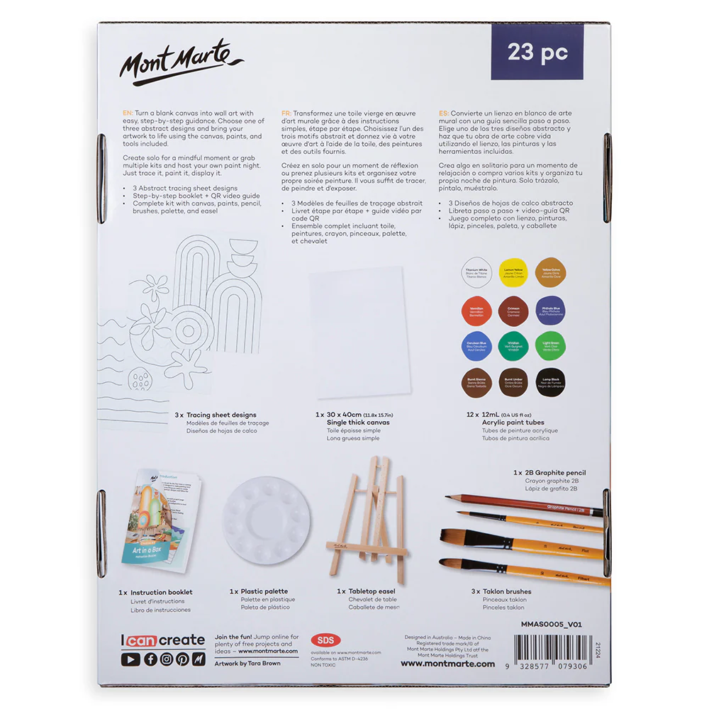 Art in a Box Creative Kit Signature 23pc - Abstract - Image 5