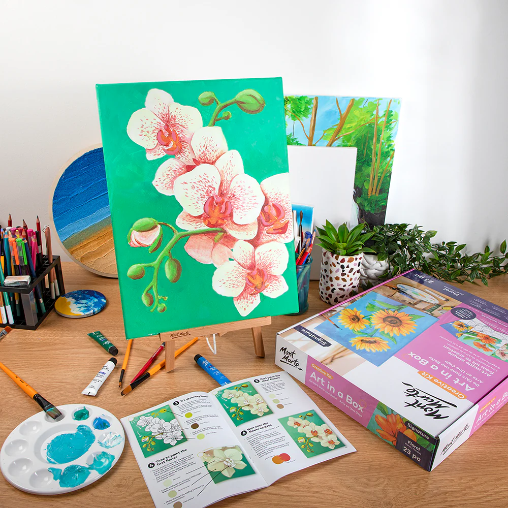 Art in a Box Creative Kit Signature 23pc - Floral - Image 11