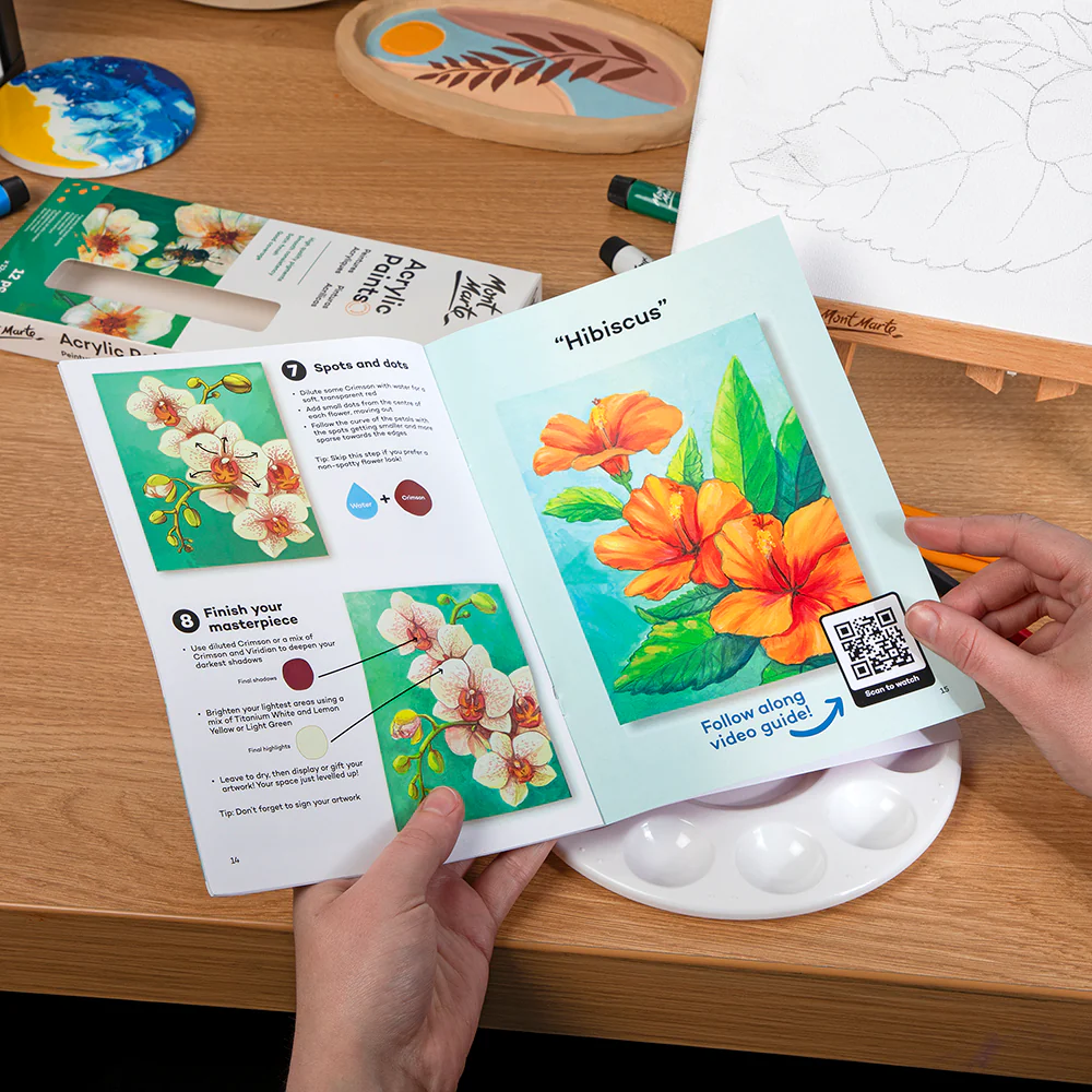 Art in a Box Creative Kit Signature 23pc - Floral - Image 6