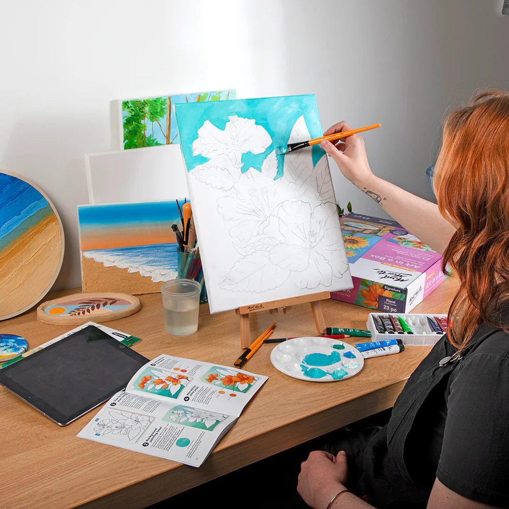 Art in a Box Creative Kit Signature 23pc - Floral - Image 9