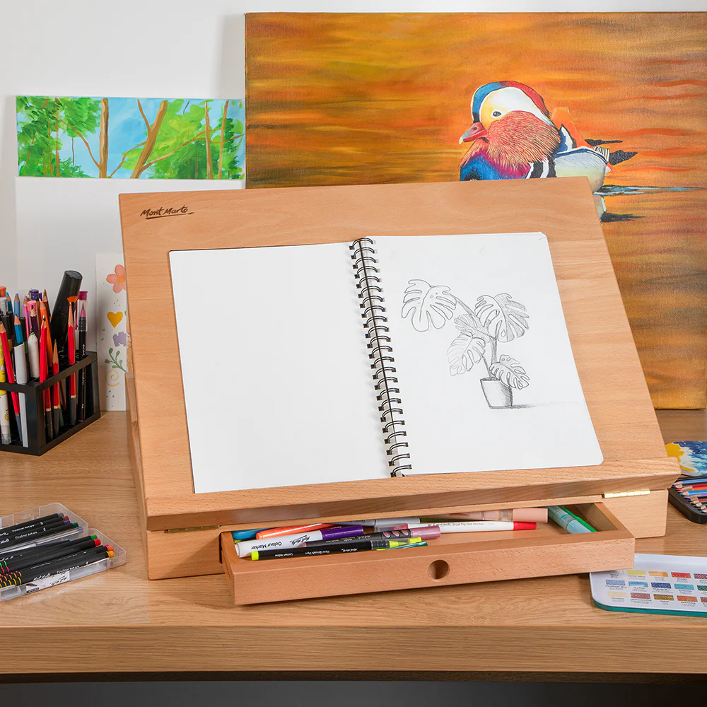 Desktop Table Easel Premium - Beech Wood - Image 10